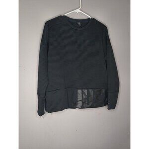 Nike Women’s Black Just Do It Crewneck Sweatshirt Size Small Pockets